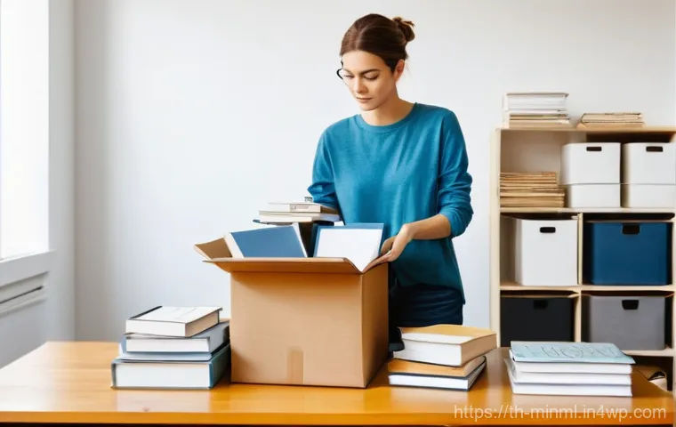 미니멀리즘 경제학과 자원의 효율적 사용 - **Prompt: Mindful Decluttering and Peaceful Transformation**
    "A bright, sun-drenched image of a ...