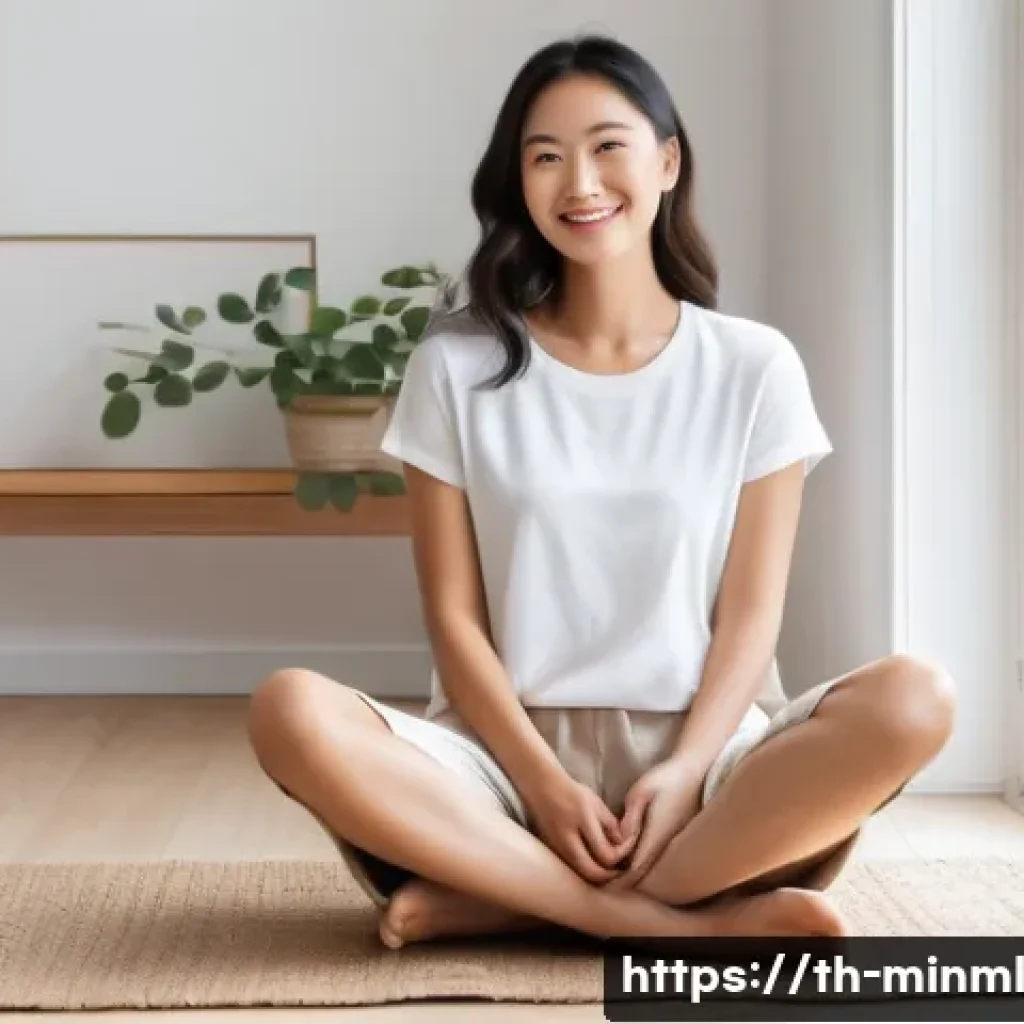 미니멀리즘 경제학의 시장 수요 - **Prompt: Minimalist Home & Inner Peace**
    "A bright, airy, and cozy indoor scene featuring a you...