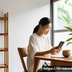 미니멀리즘 경제학과 소득 불평등 - A cozy, minimalist Thai home interior featuring natural wood furniture and soft neutral tones, with ...