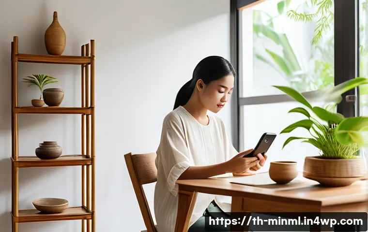 미니멀리즘 경제학과 소득 불평등 - A cozy, minimalist Thai home interior featuring natural wood furniture and soft neutral tones, with ...